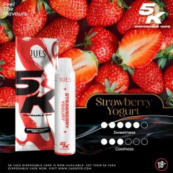 jues 5000 puff strawberryyogurt