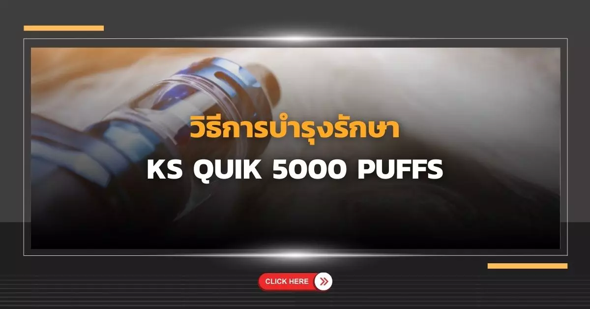 วิธีการบำรุงรักษา ks quik 5000 puffs